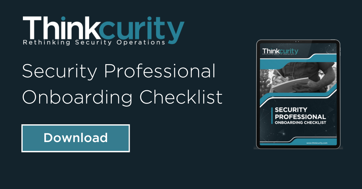 2022 SECURITY PROFESSIONAL ONBOARDING CHECKLIST Home Page feature-1
