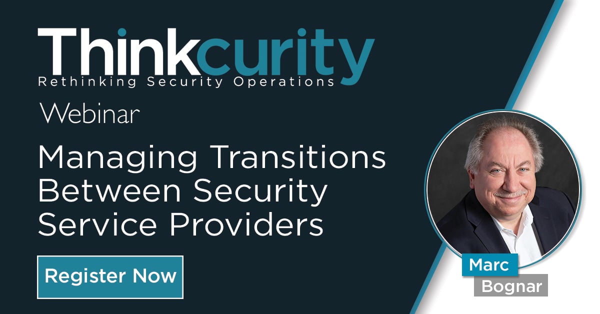 Managing Transitions Between Security Service Providers Webinar