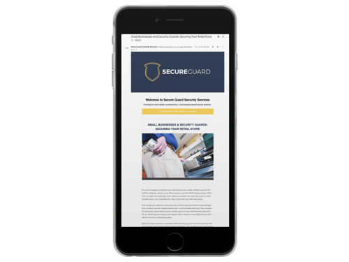 Security Company Newsletter Template