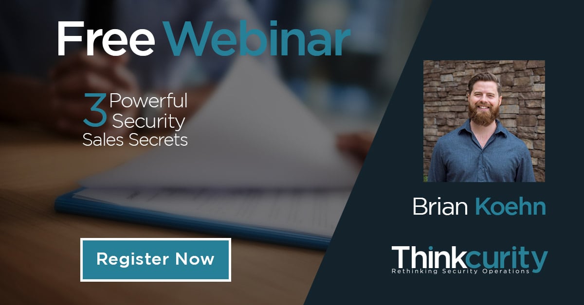 Winning the Modern Security Sale Webinar