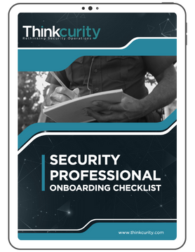 SECURITYPROFESSIONALONBOARDING CHECKLIST ebook ipad